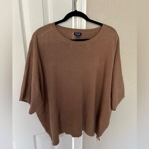 Casual Taupe light sweater Oversized Top- Splendid